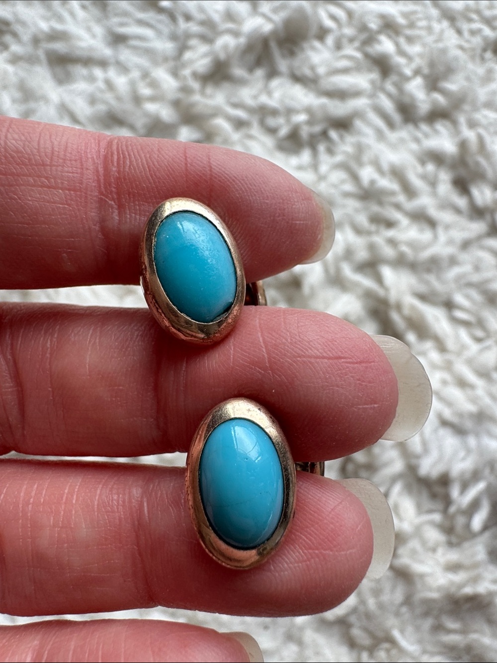 Vintage Turquoise Color Cufflinks